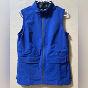 Under Armour Vest Women’s Storm2 Blue Zip Up Windbreaker Golf Loose Size Small